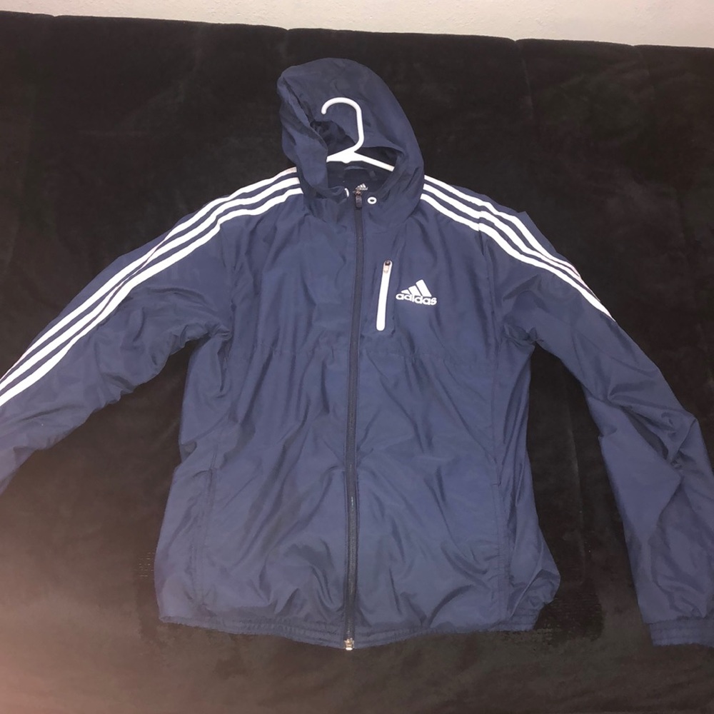 Blue Adidas Windbreaker